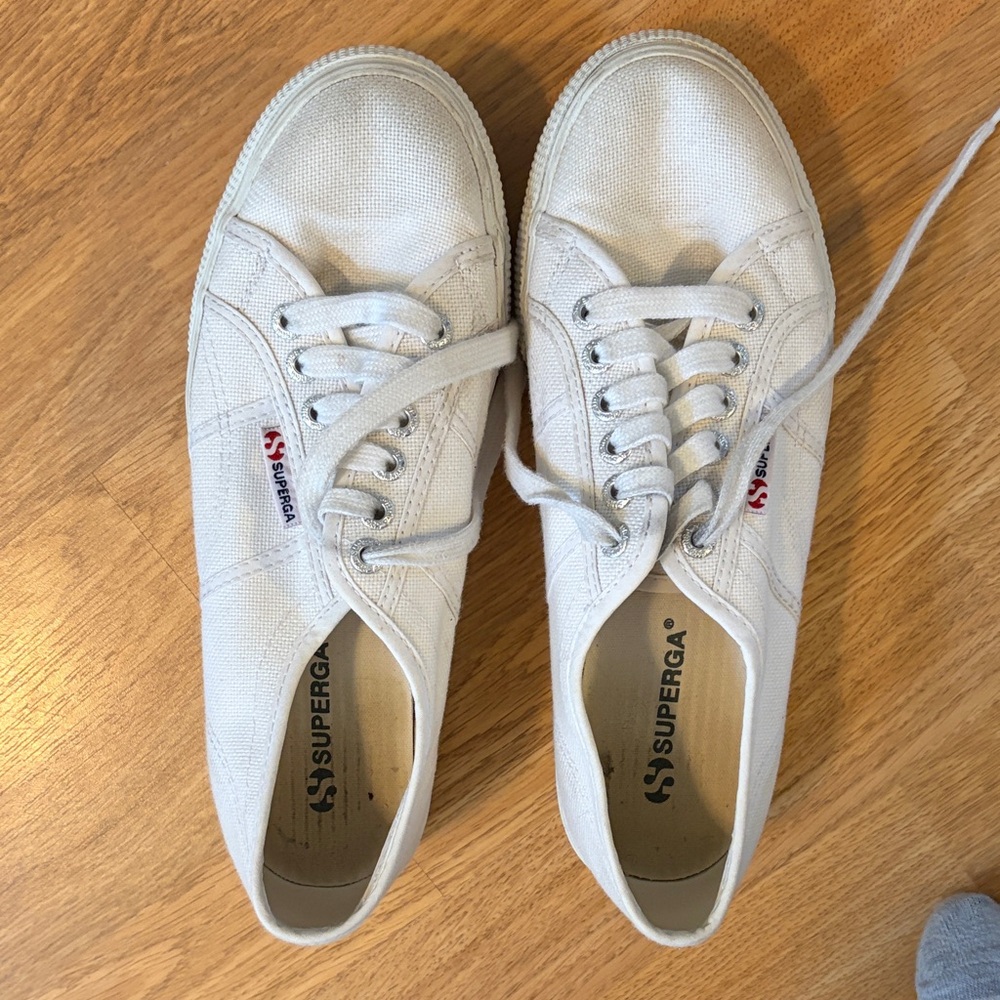Superga Women's White Canvas Sneakers